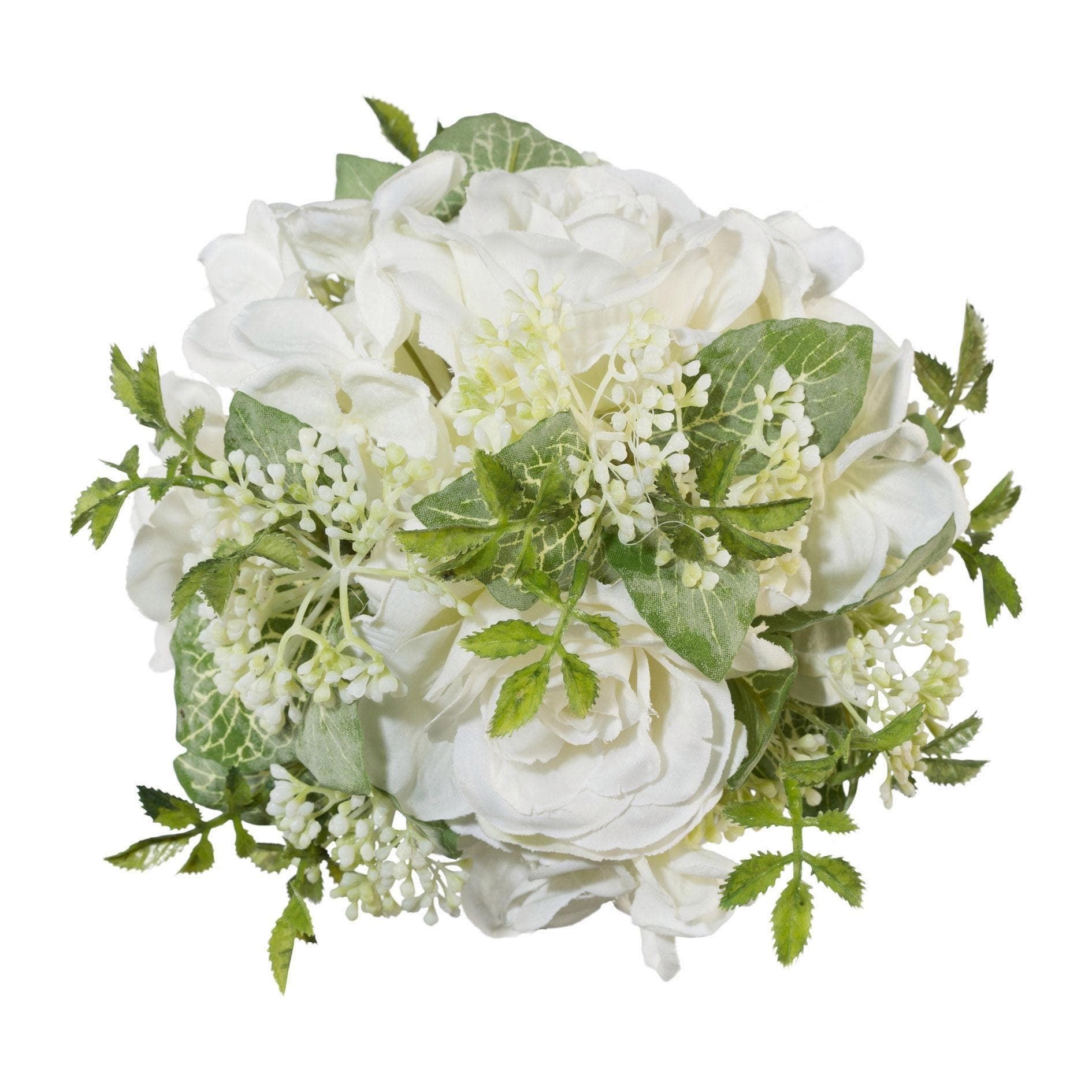 Creativ Green Rosen Kunstblume Weiß aus Kunststoff und Polyester