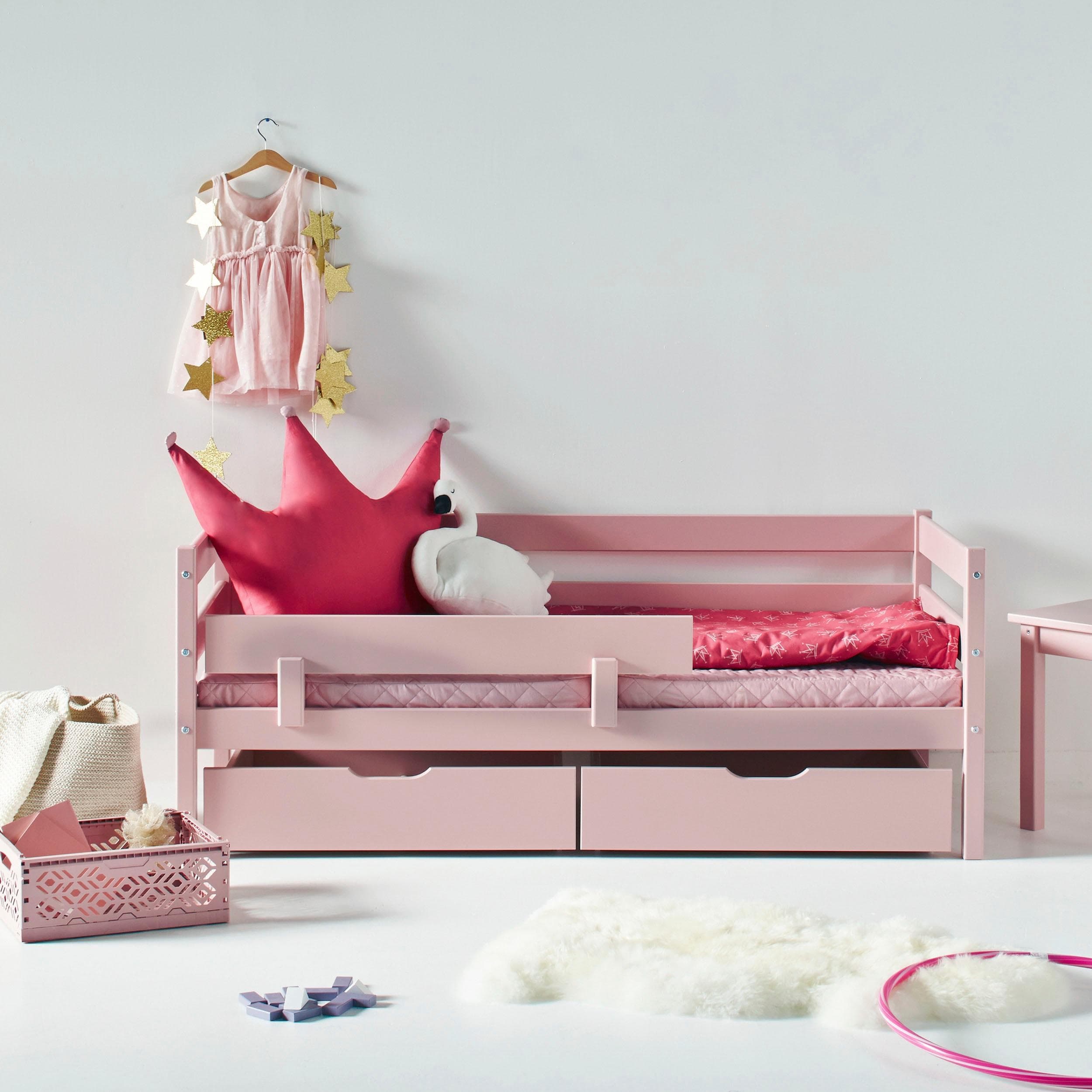 Hoppekids ECO Comfort Kinderbett Rosa Massivholz