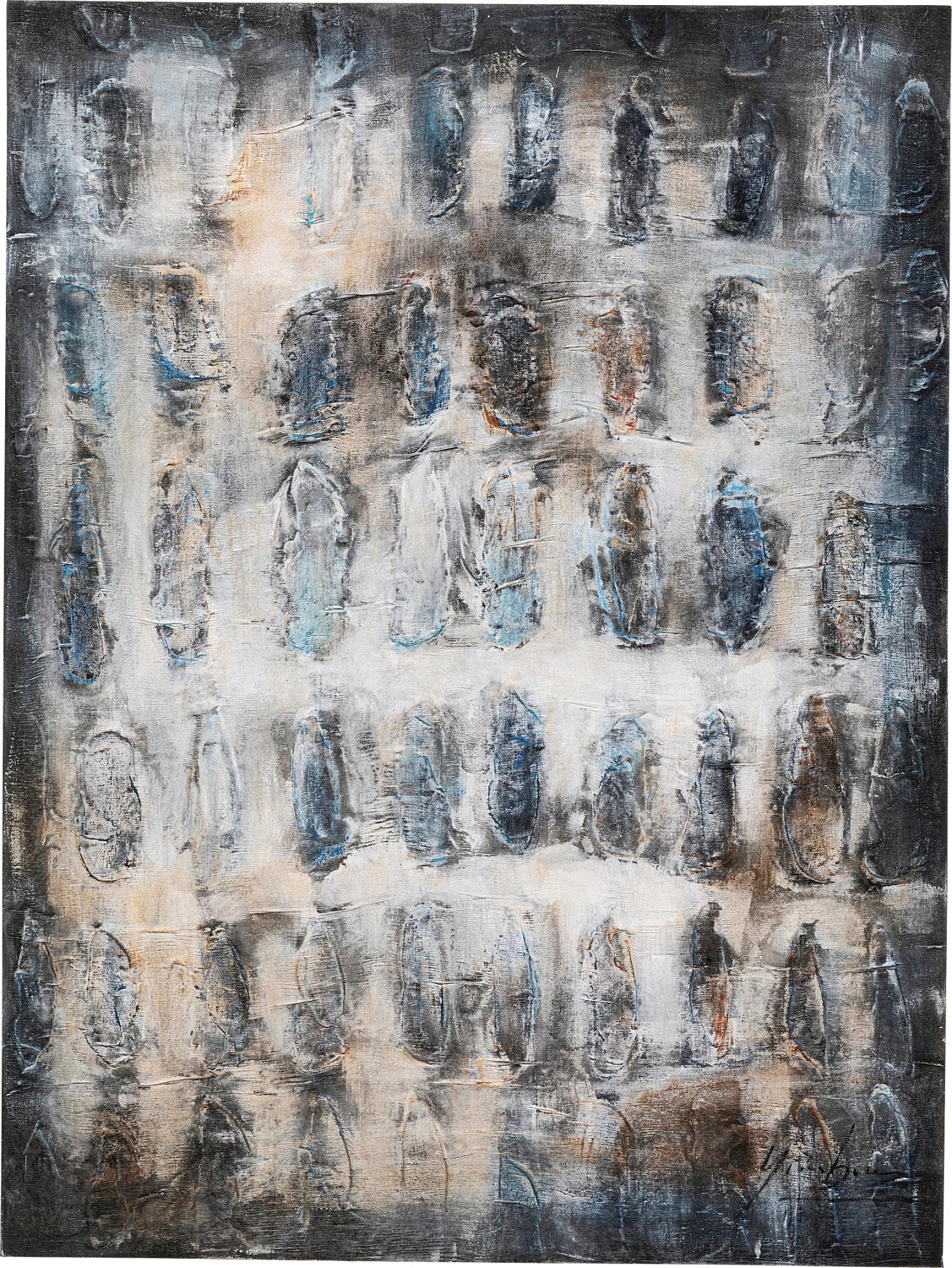 Leinwandbild Shadows Grau 90x120cm | KARE DESIGN