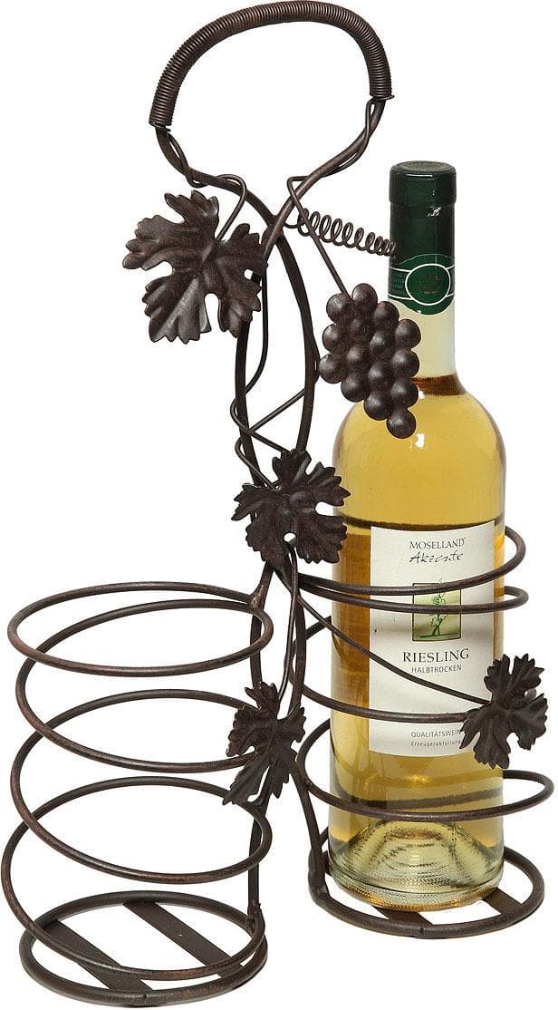 Flaschenhalter AMBIENTE HAUS 2er Flaschenträger Antikbraun