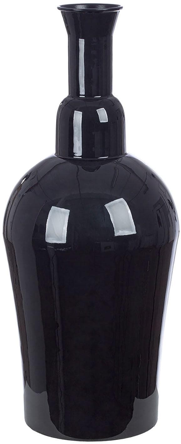 Gilde Bodenvase Filu Schwarz Metall