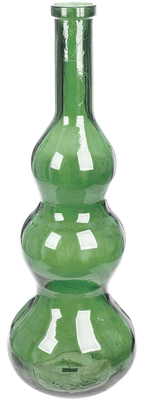 Gilde Bodenvase Balleros grün Glas bauchig