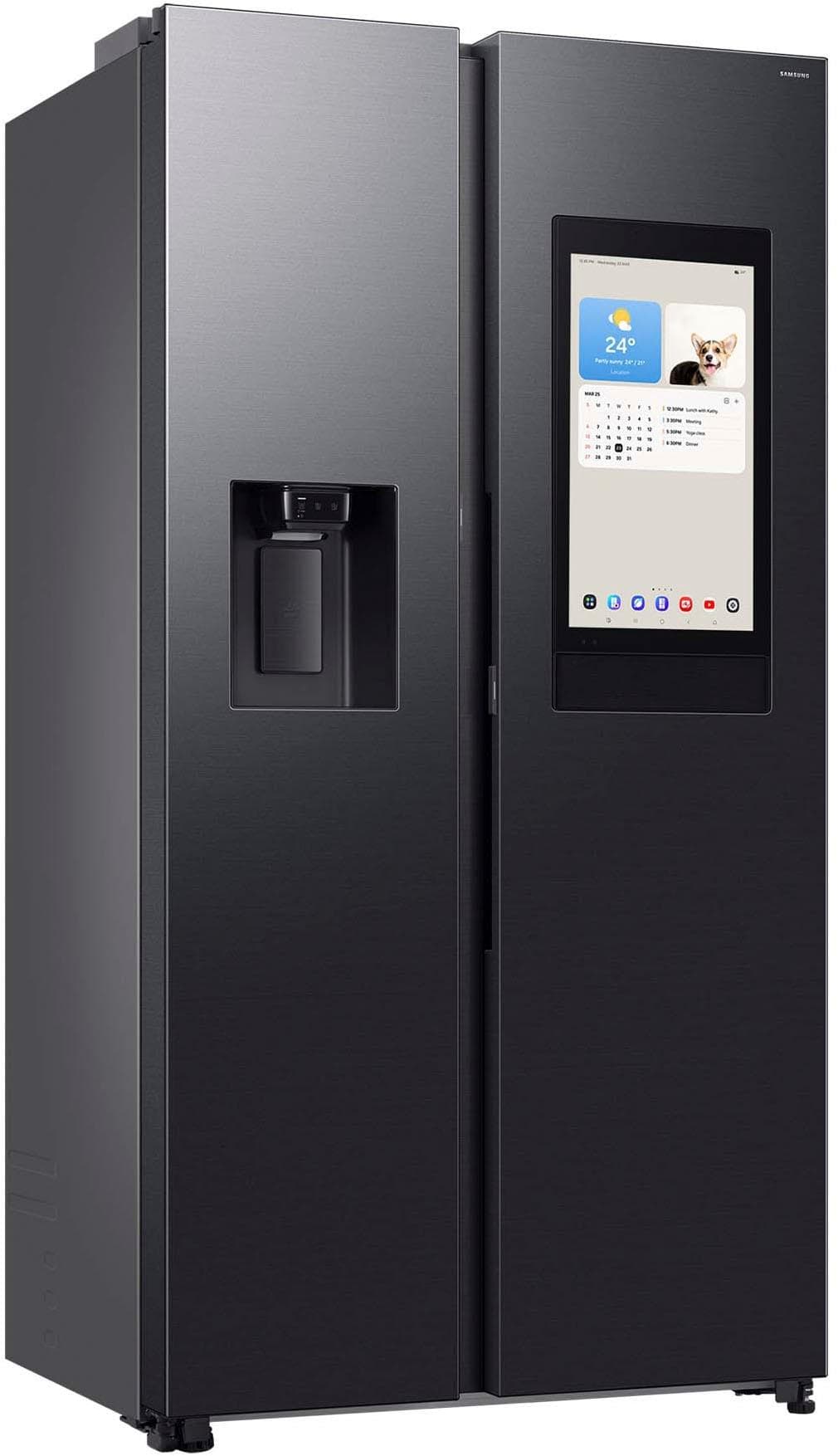 SAMSUNG Side-by-Side Kühlschrank RS90F67BE mit Twin Cooling Plus® und Family Hub™