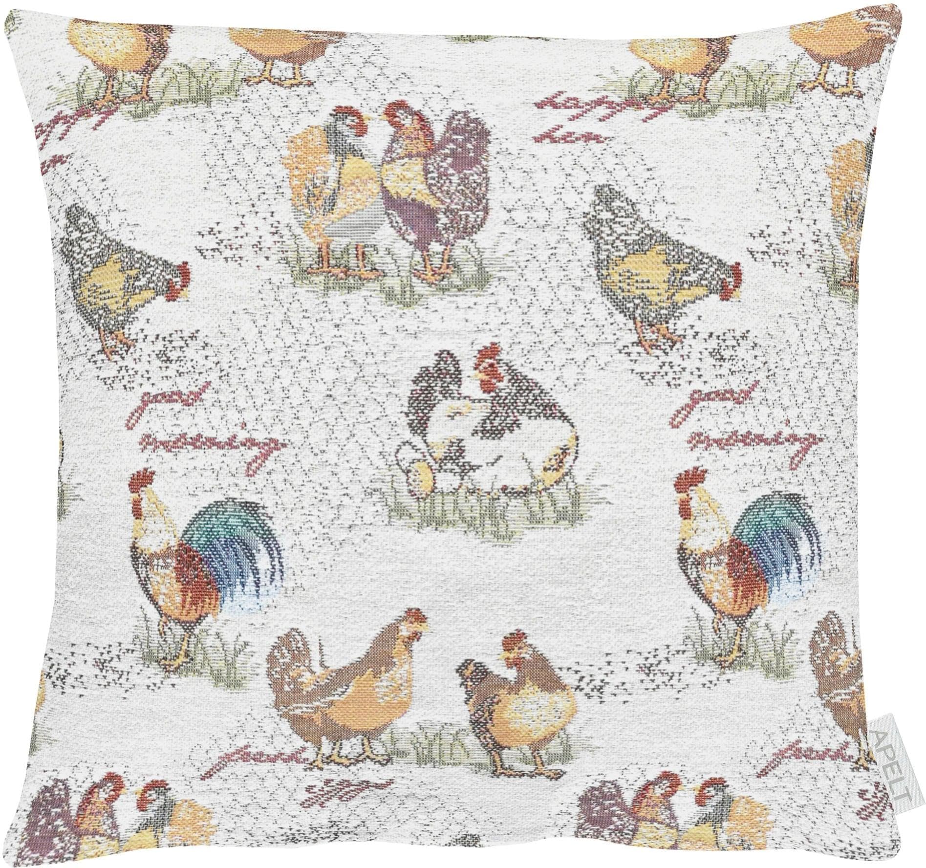 APELT Dekokissen 40x40cm Bunt Gobelingewebe Kissenhülle