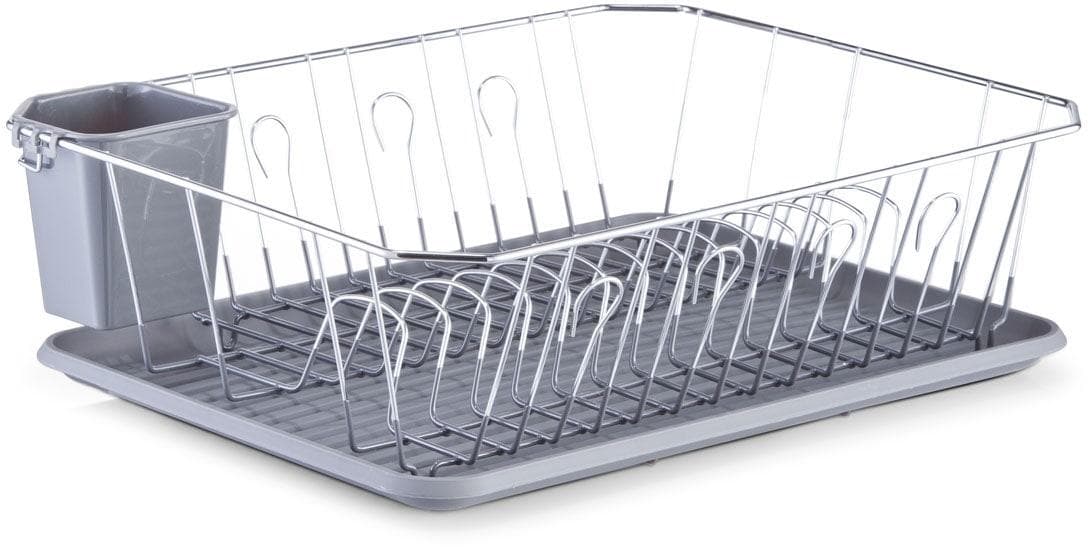 Zeller Present Geschirrständer Grau Metall Polypropylen