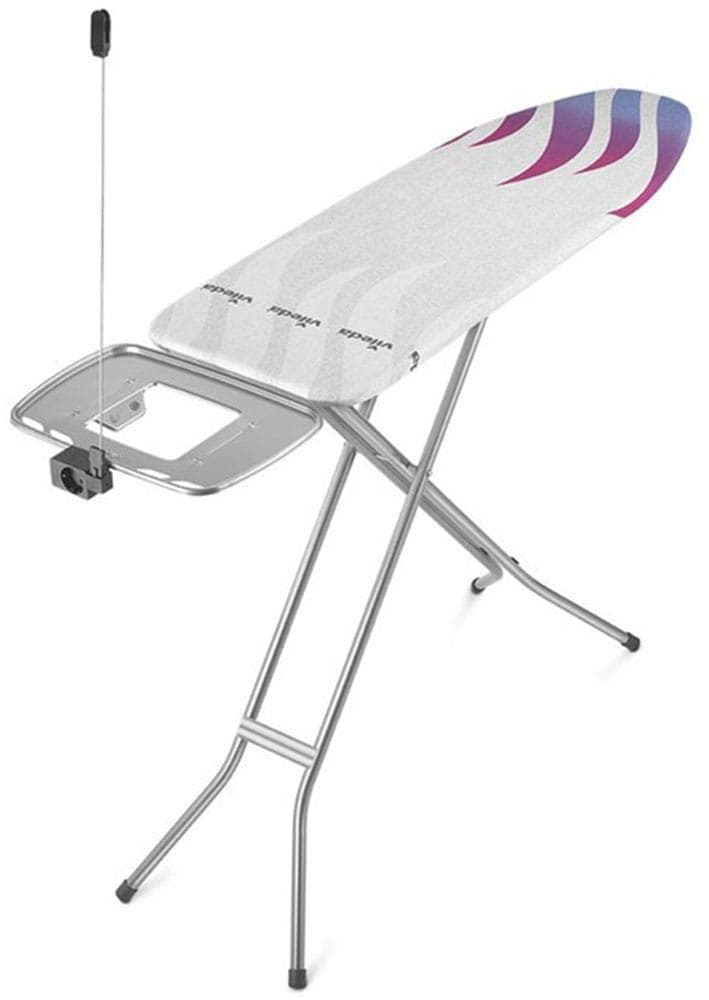 Modernes Bügelbrett mit Premium-Bezug in Silber