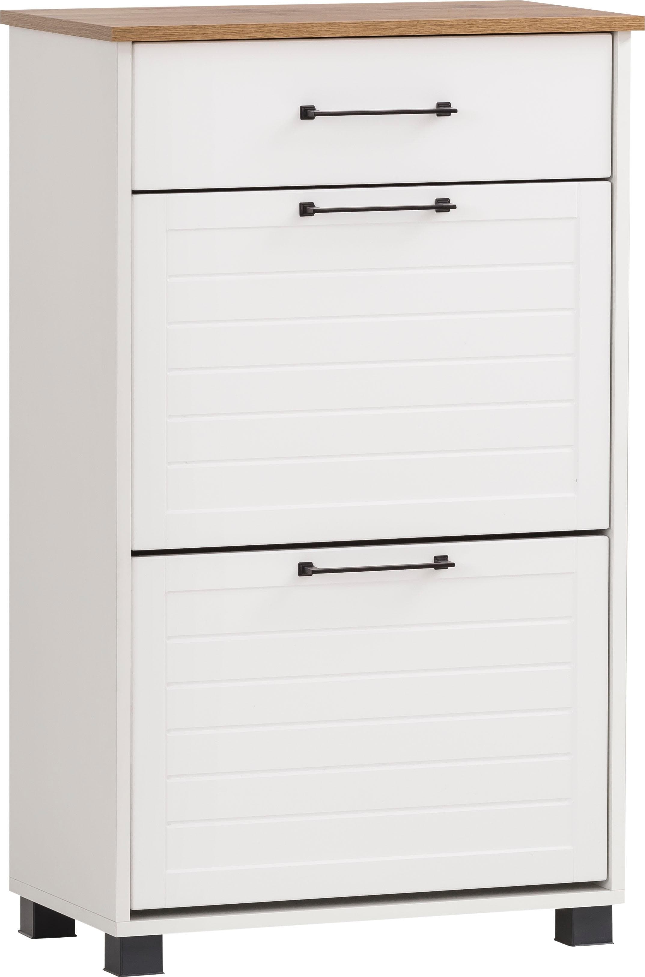 Schildmeyer Schuhschrank Jelda Weiß Eichefarben