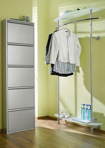 Garderobenständer INOSIGN Grau Alufarben Stahl