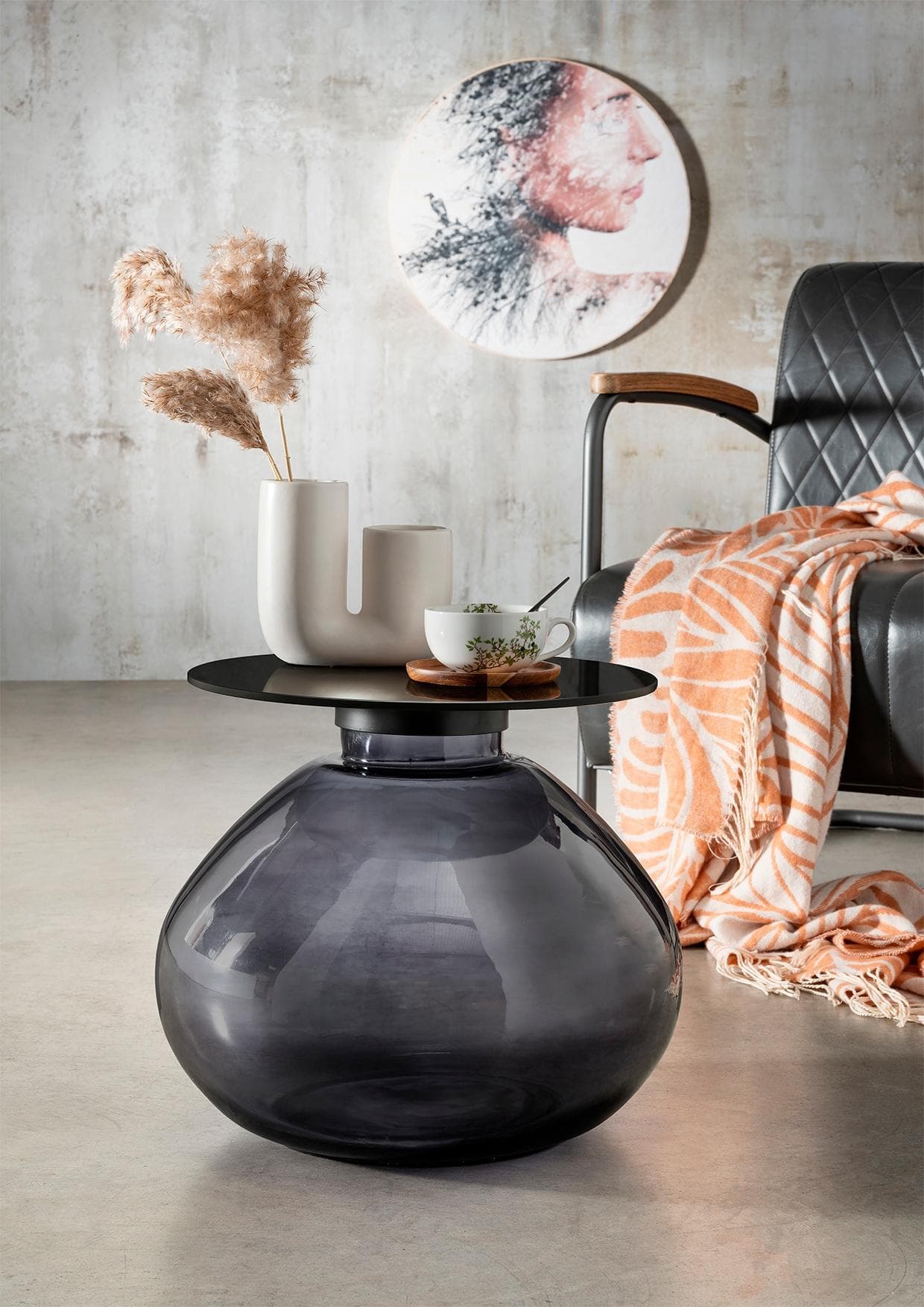 Concept GmbH Beistelltisch Schwarz S0DB908X