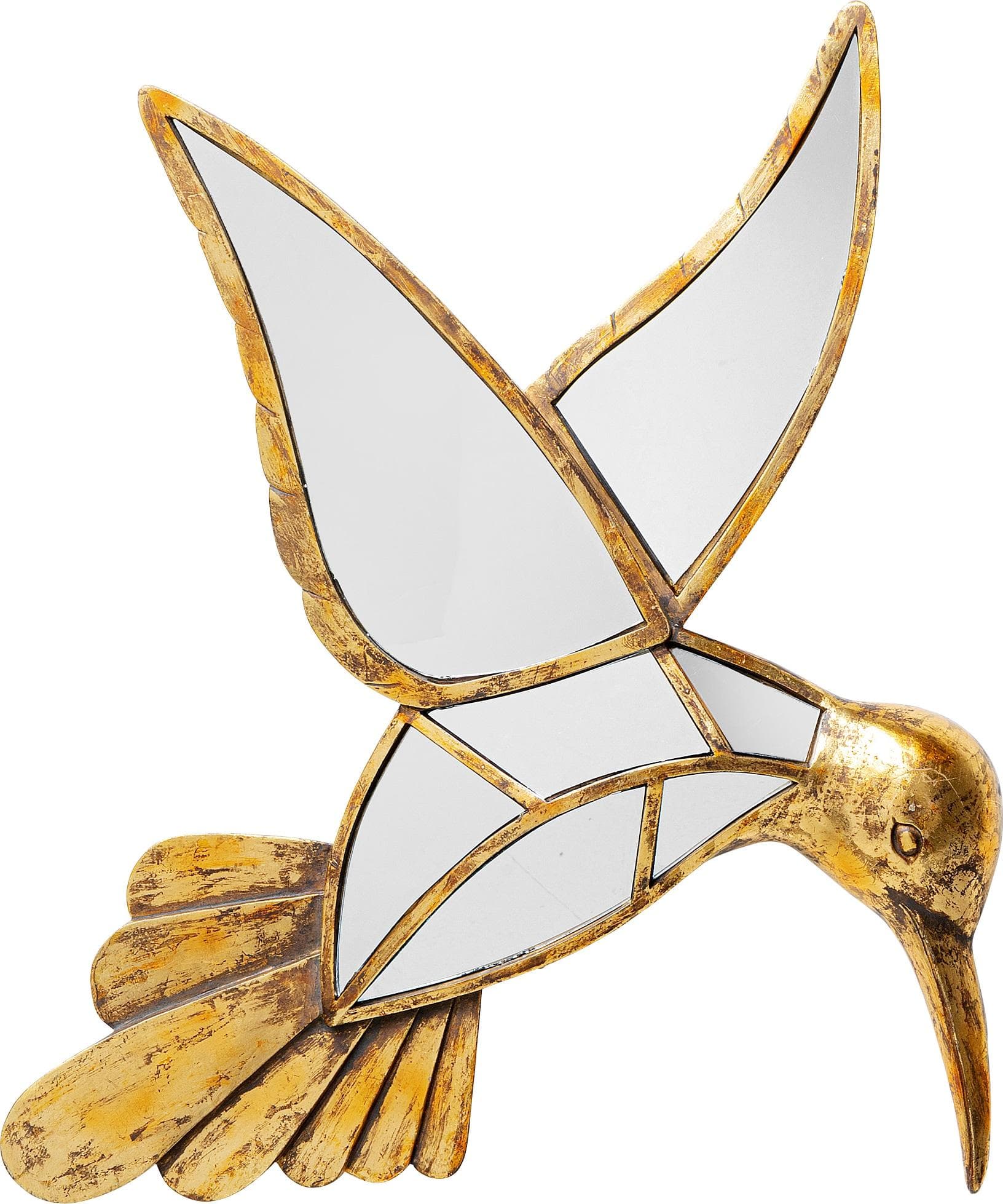 KARE DESIGN Wandschmuck Kolibri Spiegel gold