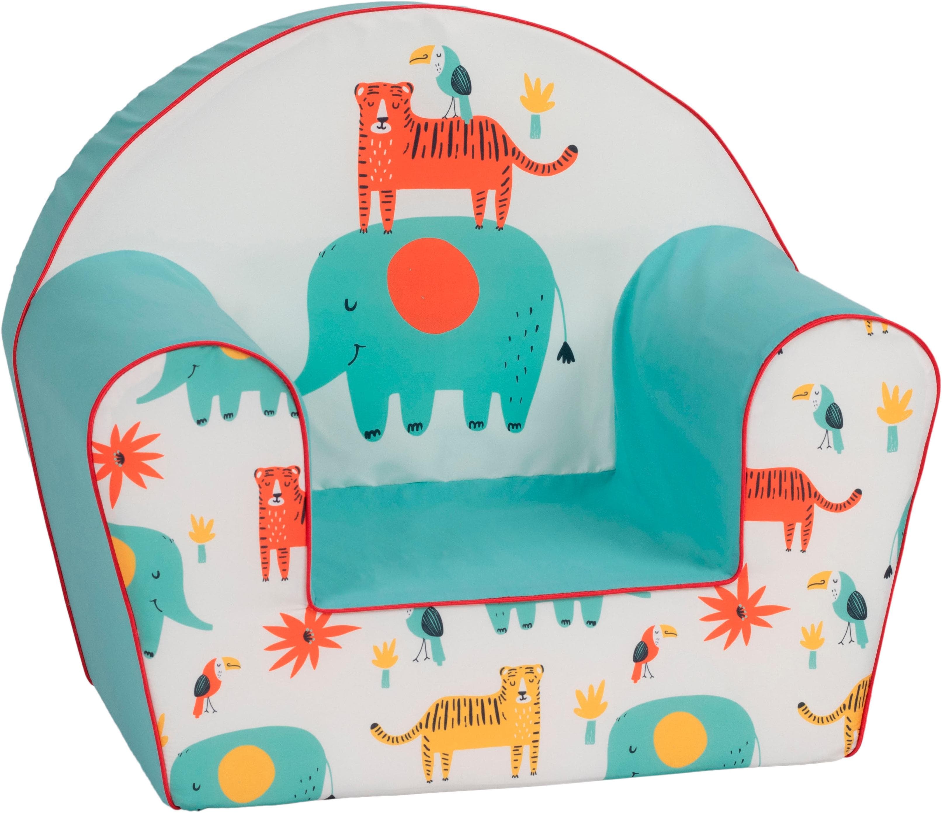 KNORRTOYS Kindersessel Wild life Hellblau Baumwolle