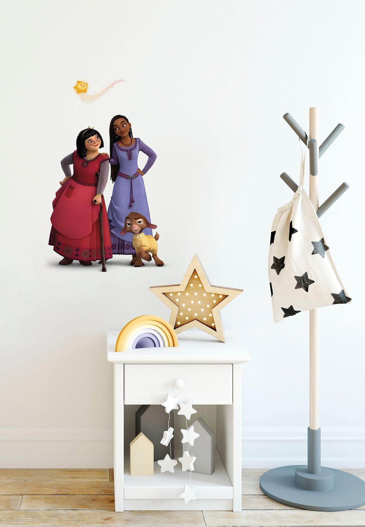 KOMAR Wandtattoo Disney Blumen Wald 50x70 cm selbstklebend