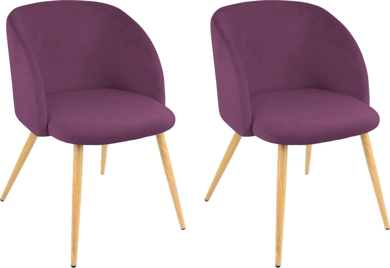 Armlehnstuhl PAROLI 'Dali' Lila Velours