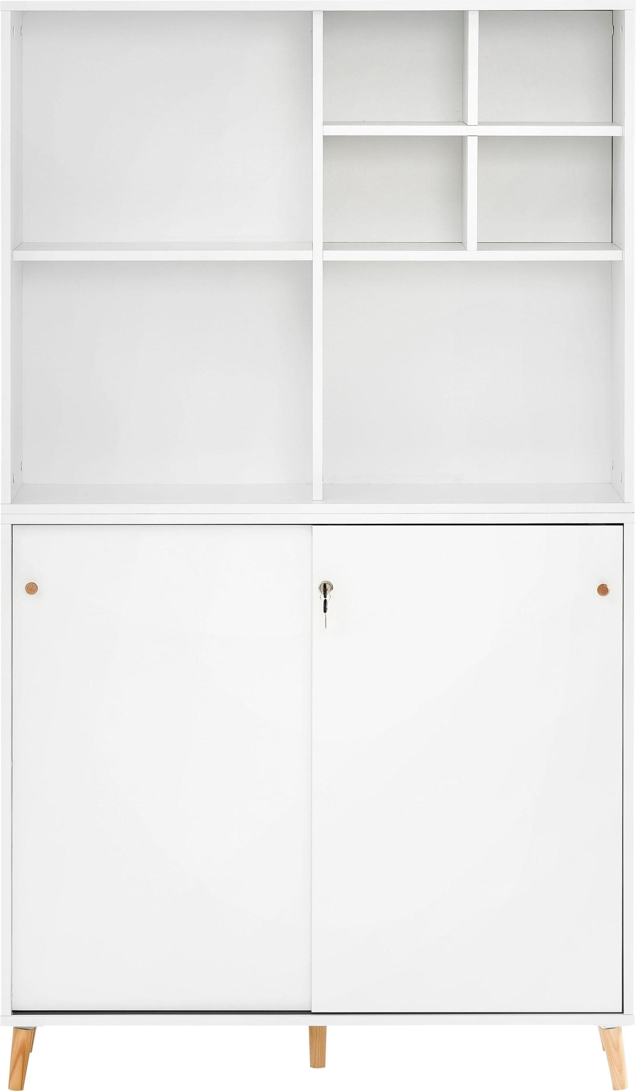 Büromöbel-Set SCHILDMEYER Serie 500 Weiß Holzwerkstoff