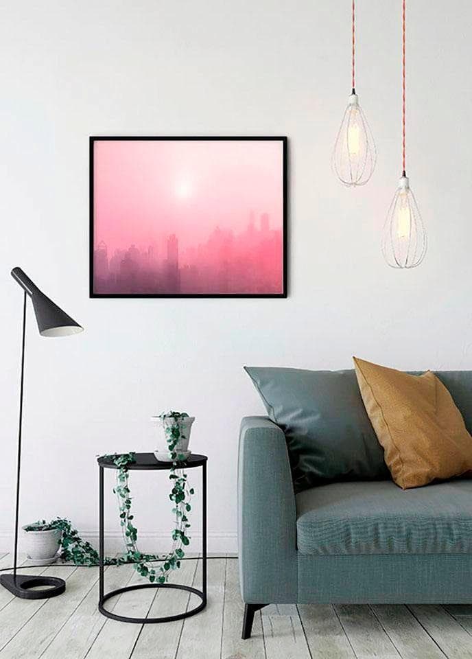 KOMAR Bild City Dusk bunt Wandbild 50x40 cm ohne Rahmen