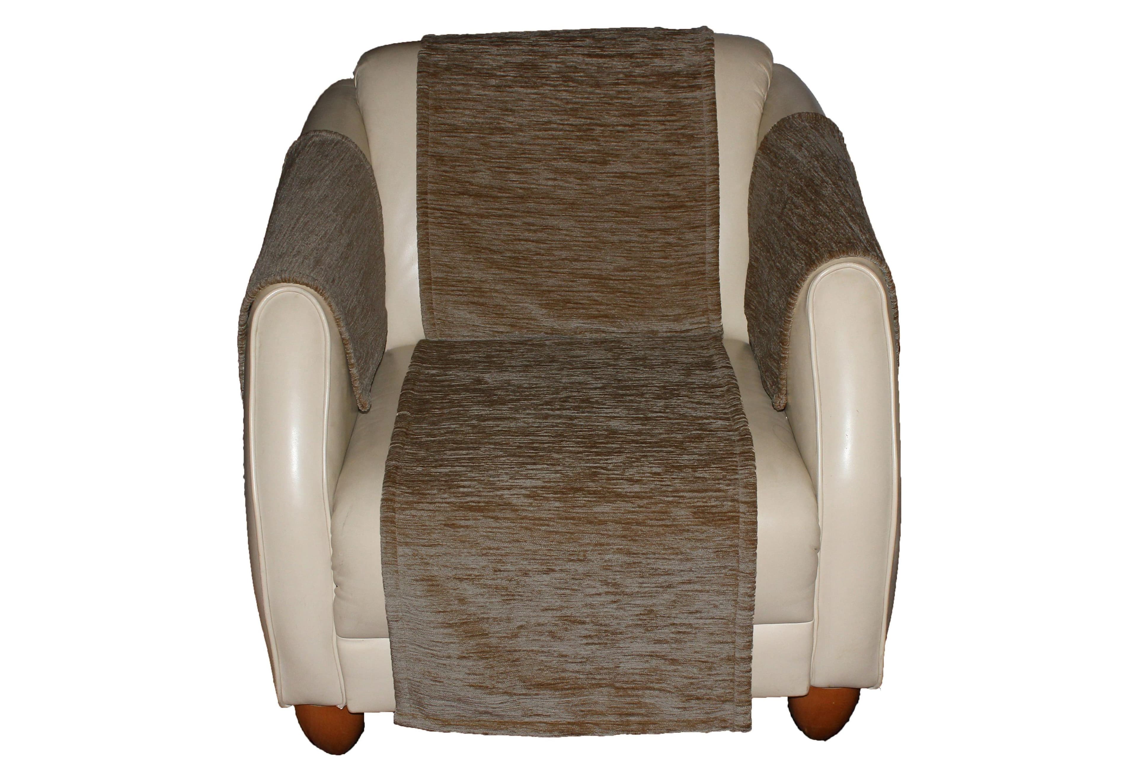 Wirth Armlehnenschoner Miriam - Thermo-Chenille Schutzhülle in Unifarben