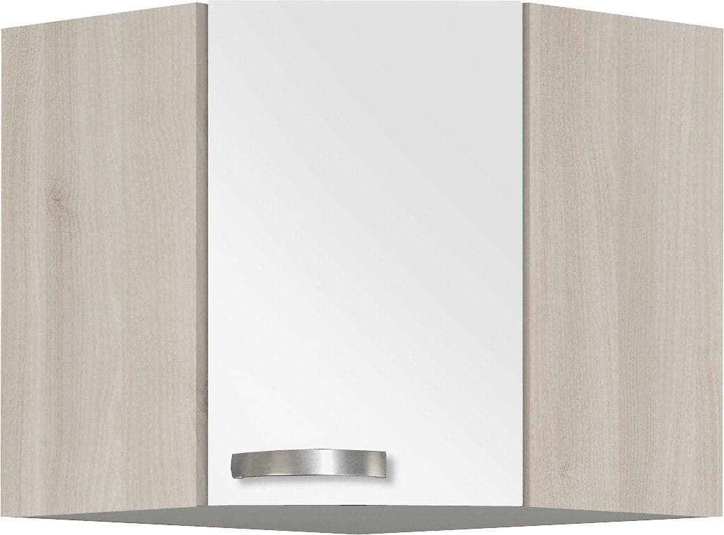 Eckhängeschrank OPTIFIT Faro Weiß Glanz Modern