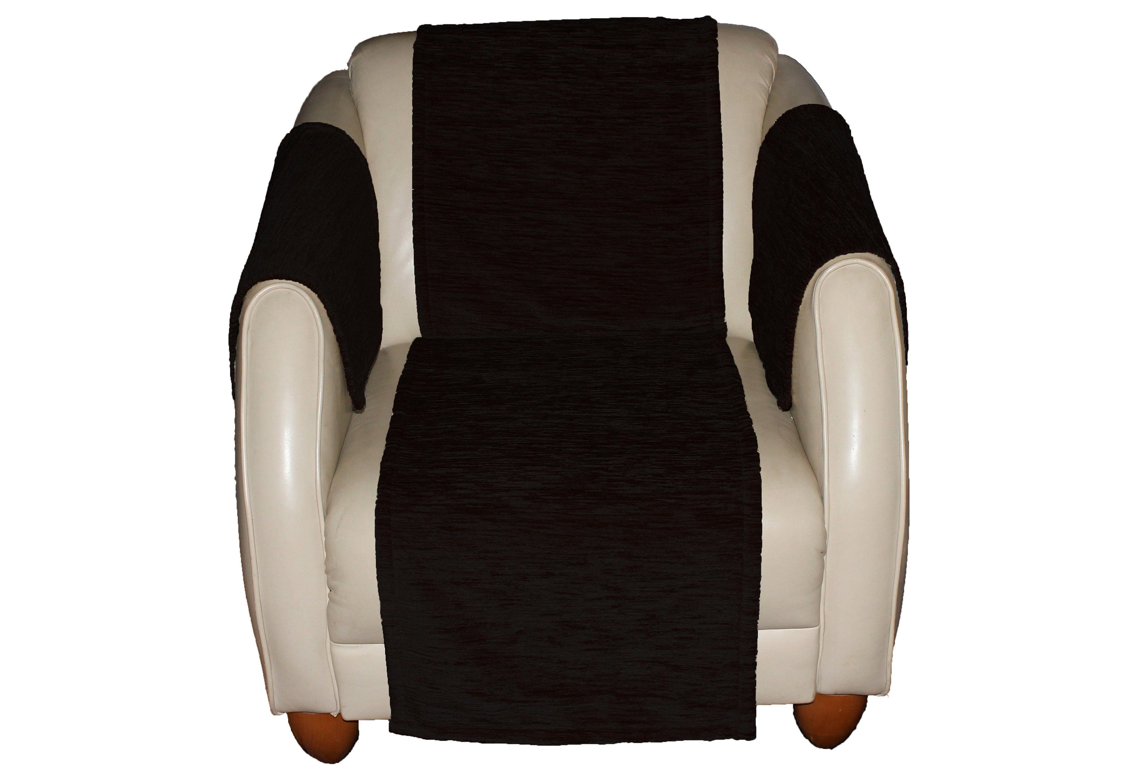 Wirth Armlehnenschoner Miriam - Thermo-Chenille Schutzhülle in Unifarben