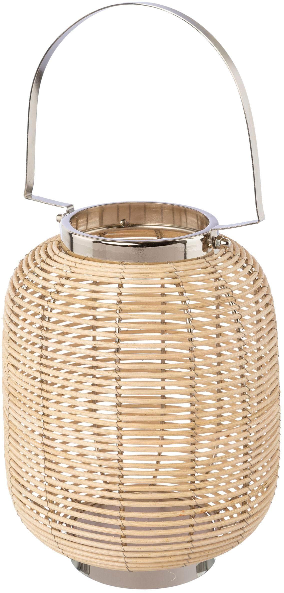 Home Affaire Windlicht Laterne Vallenay braun silberfarben