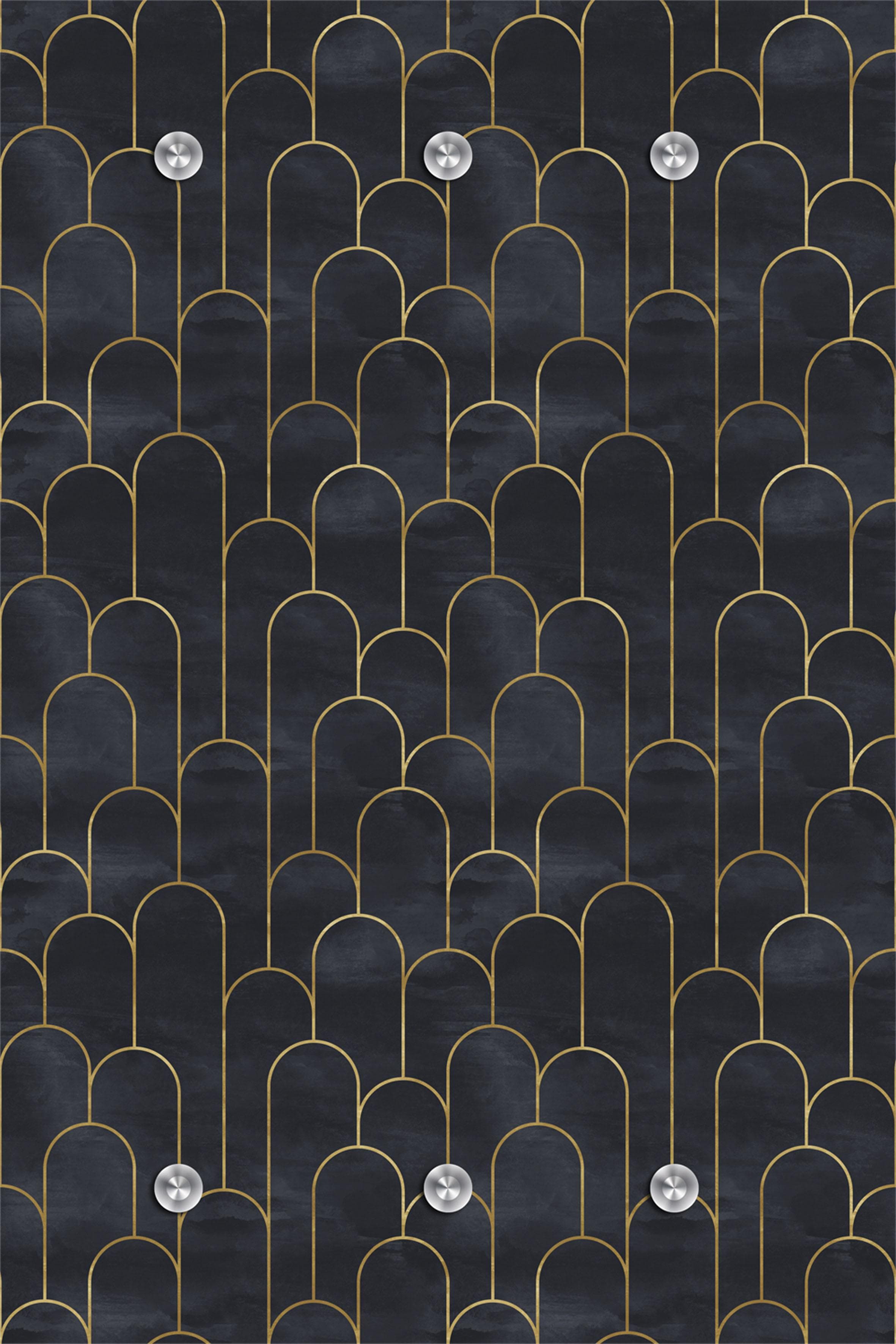 Garderobenleiste QUEENCE Bogen Blau mit 6 Haken