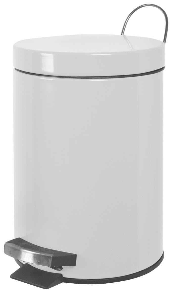 ADOB Kosmetikeimer Abfallbehälter Weiß Metall Mülleimer