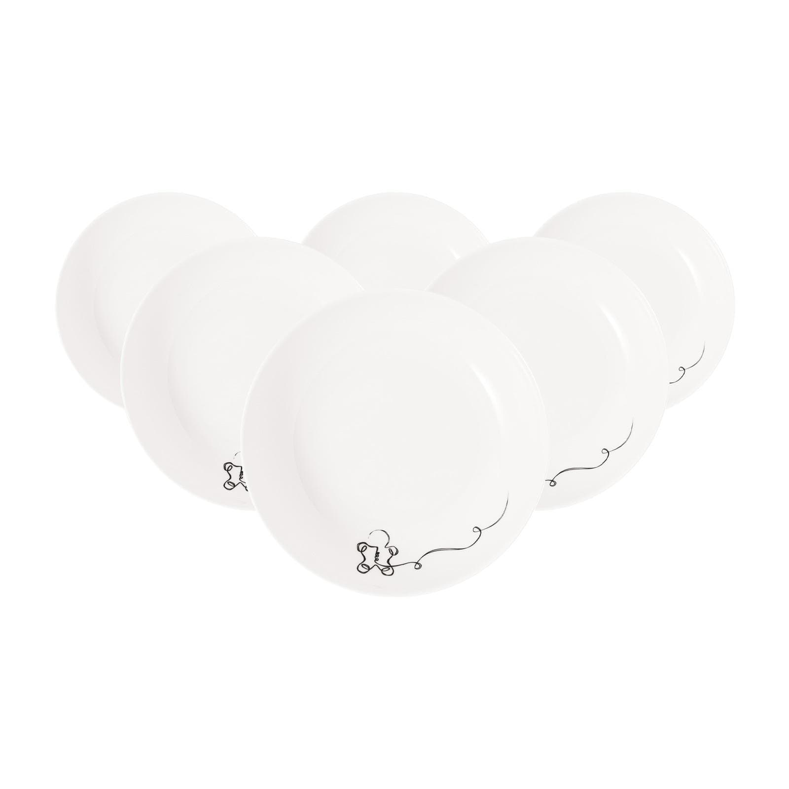 Villeroy & Boch Schale XMAS Statement Lines 6er Set weiß