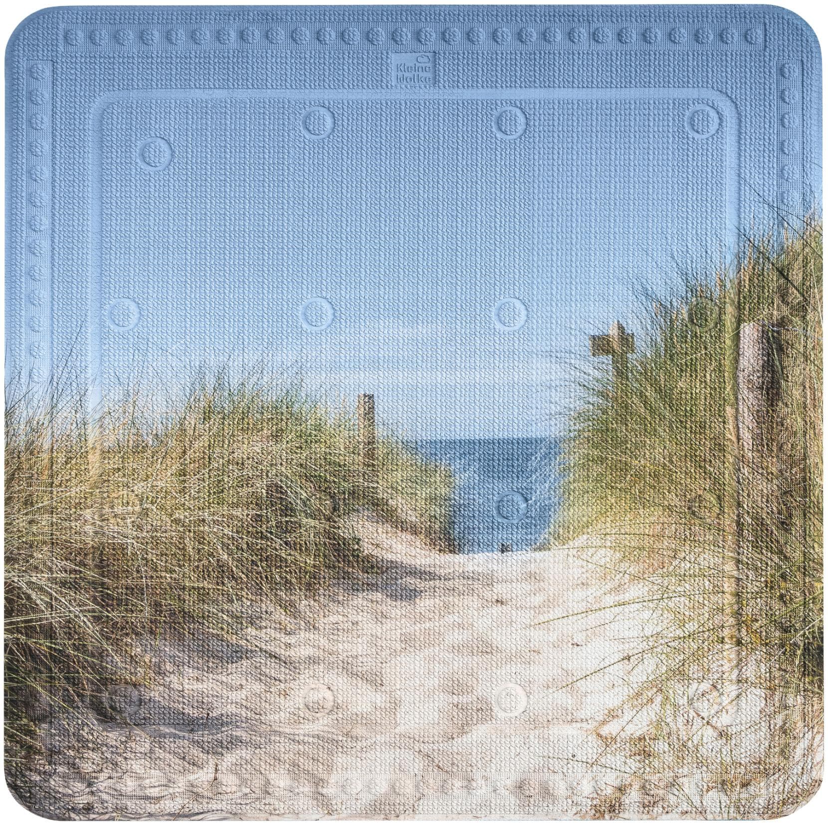 Duscheinlage Kleine Wolke Borkum Blau PVC