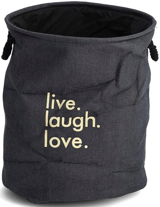 Zeller Present Denim Wäschekorb: Motivierender Wäschesammler in Jeans-Optik