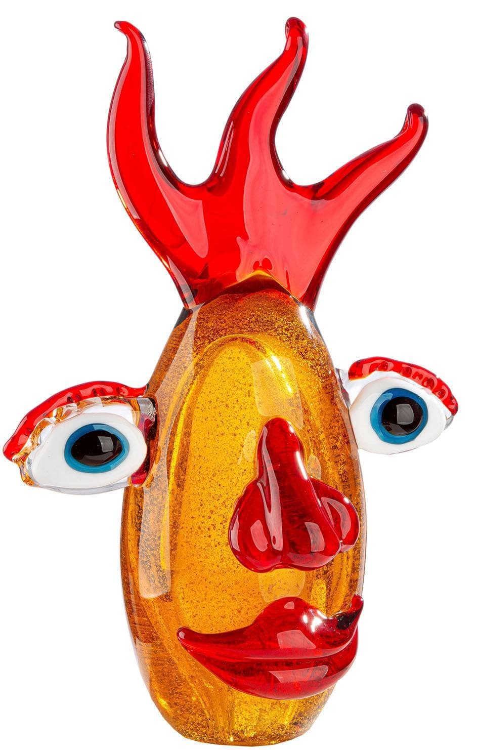 Casablanca by Gilde Tierfigur Dekoobjekt Kopf Oculus Braun