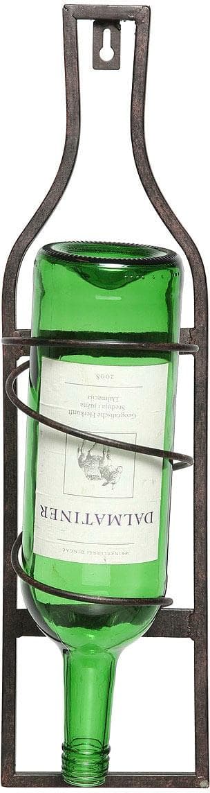 AMBIENTE HAUS Flaschenhalter Wand 45cm braun Eisen