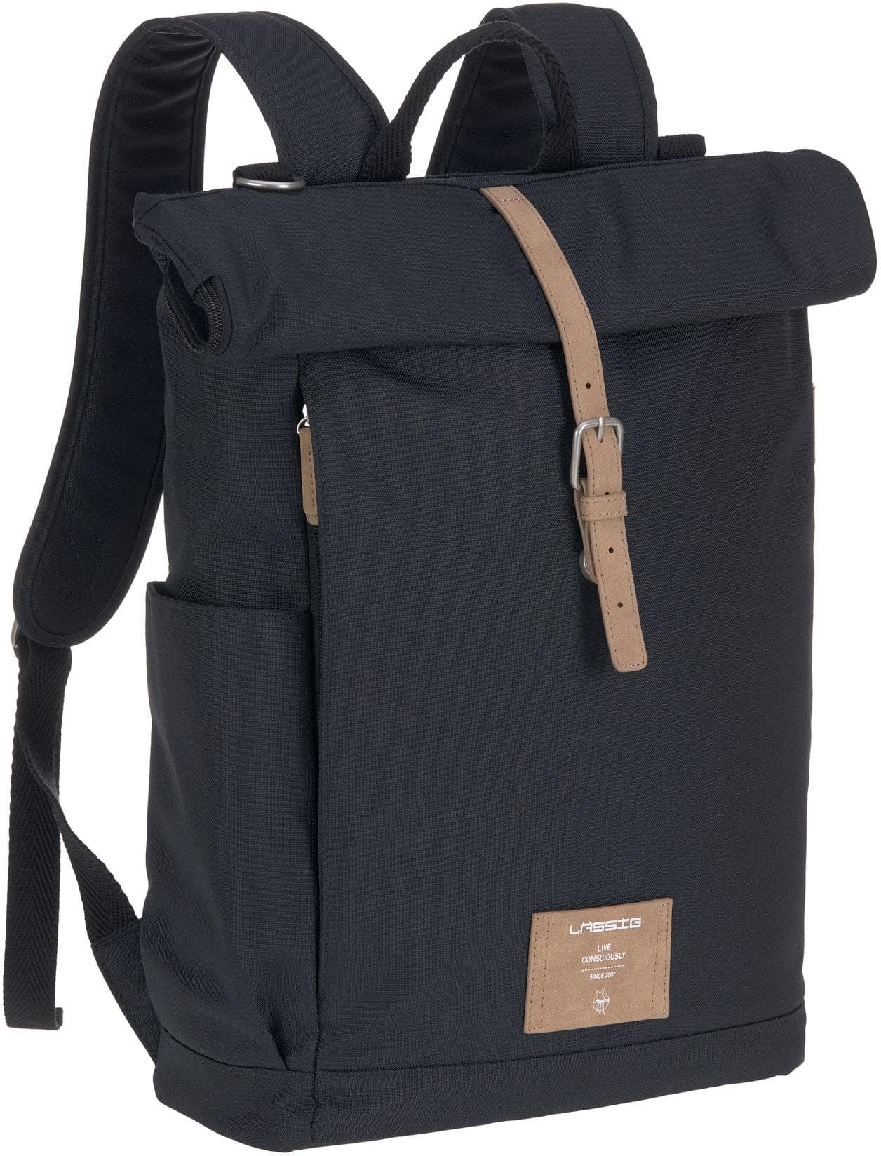 Wickelrucksack LÄSSIG Green Label Rolltop Night Blue