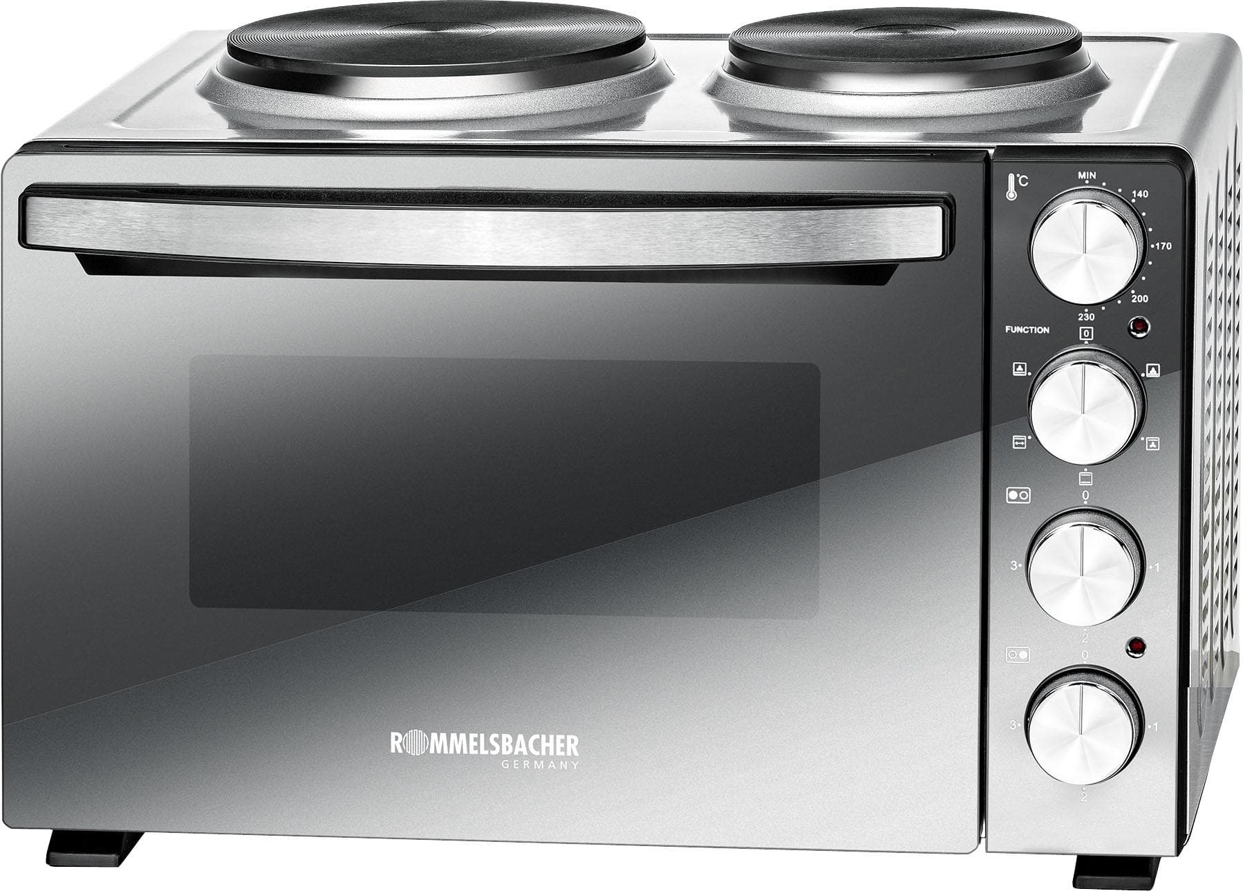 ROMMELSBACHER Kleinküche KM 3300 Silber/Schwarz 5 Heizarten
