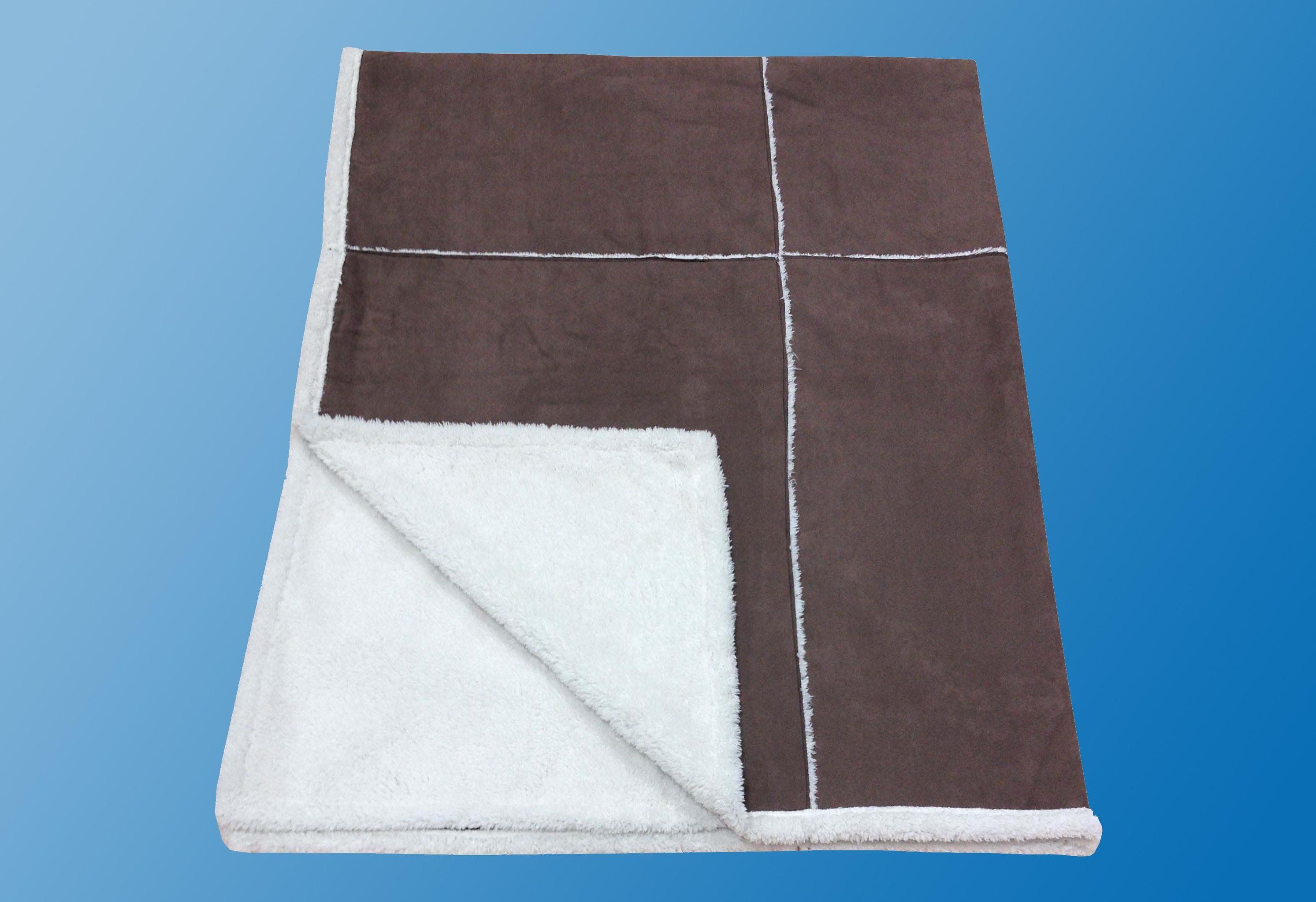 Wohndecke Dreams Patchwork Braun 150x200 cm