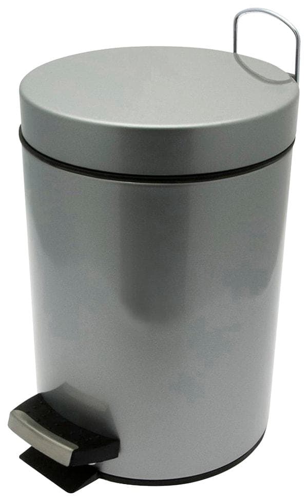 Kosmetikeimer ADOB Grau Metall Fußtritt 24,5cm