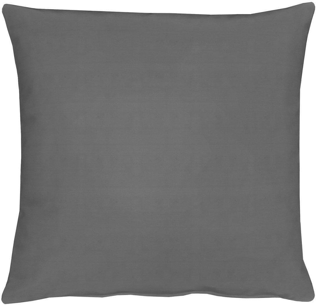 APELT Dekokissen 51x51 cm Dunkelgrau Uni Mischgewebe
