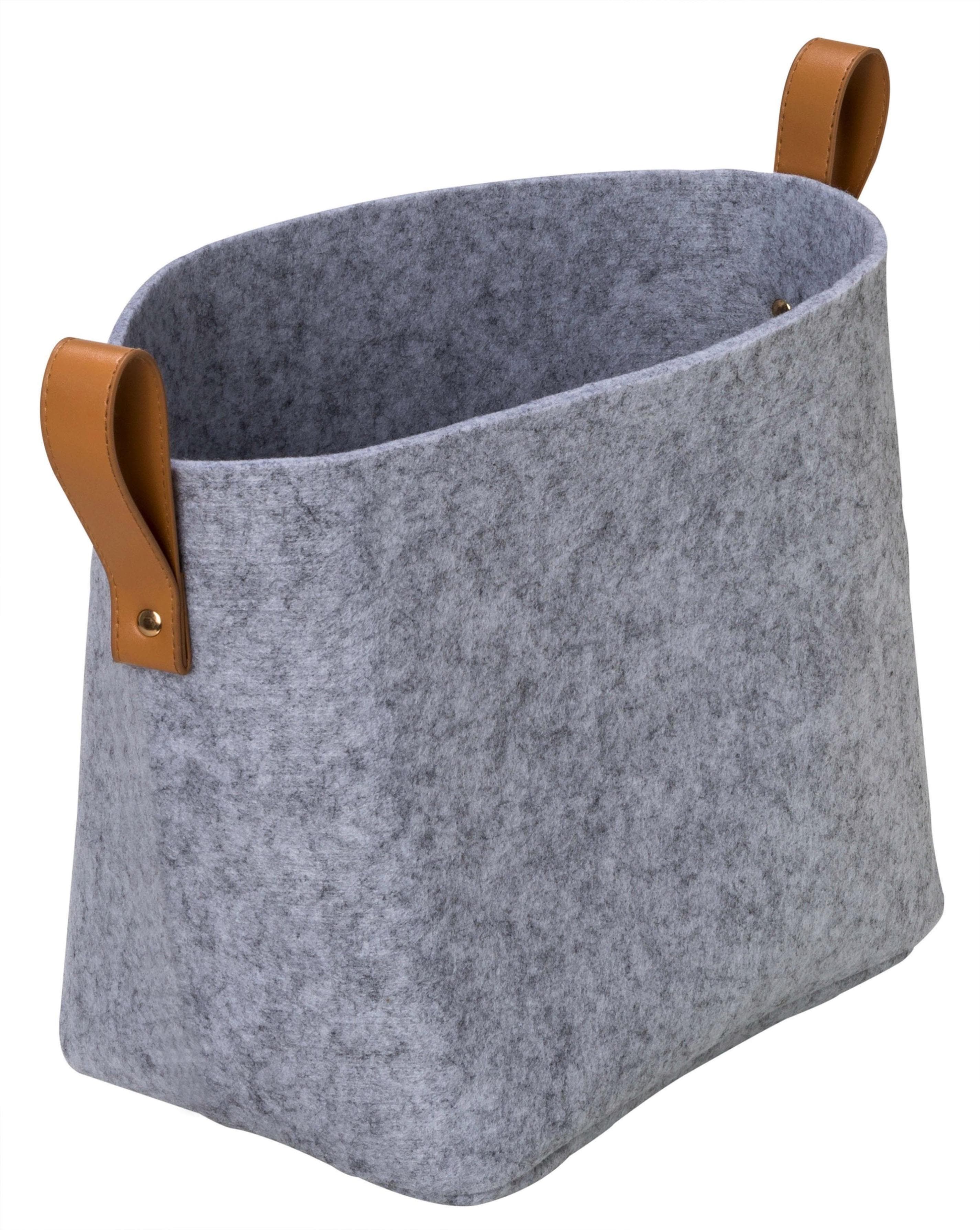 PIEPERCONCEPT Organizer Loke Grau Braun Filz Aufbewahrungsbox