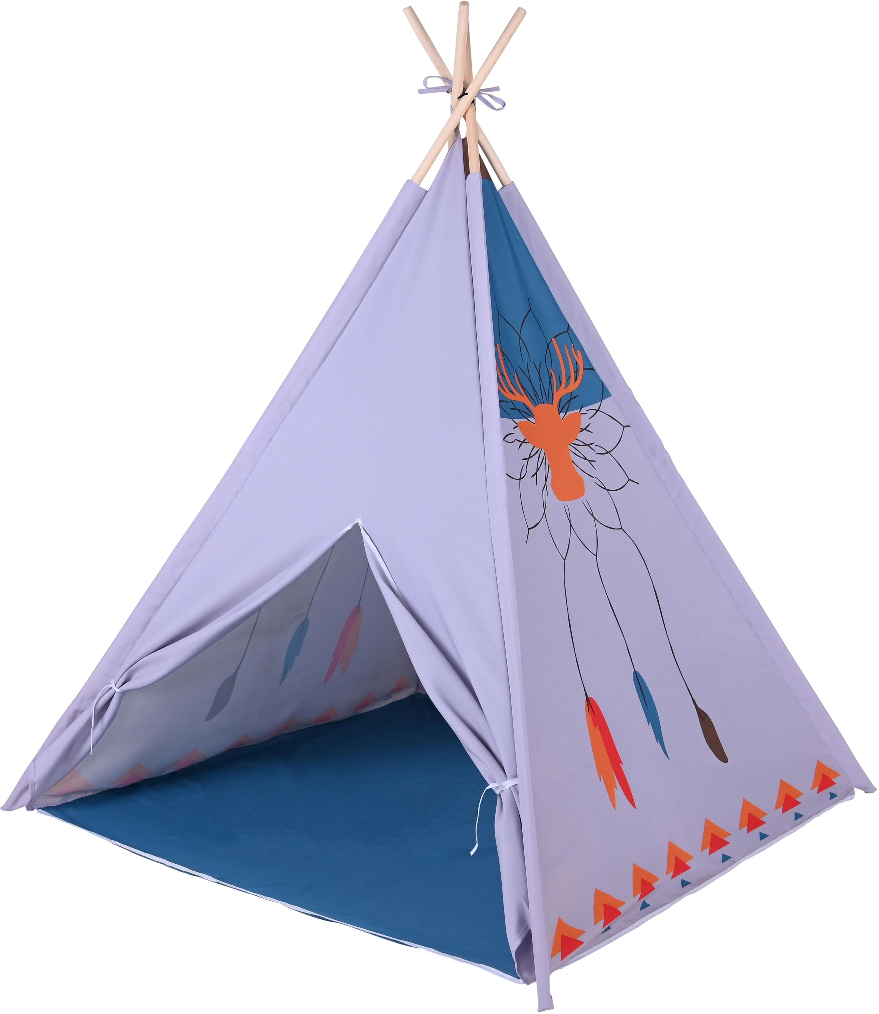 Knorrtoys® Spielzelt Tipi Dreamcatcher mit Holzstangen