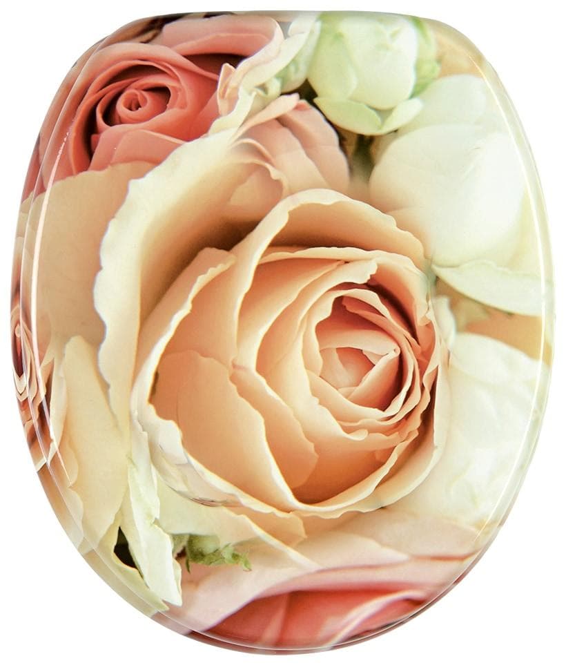 Sanilo WC-Sitz Rosa Rose mit Absenkautomatik