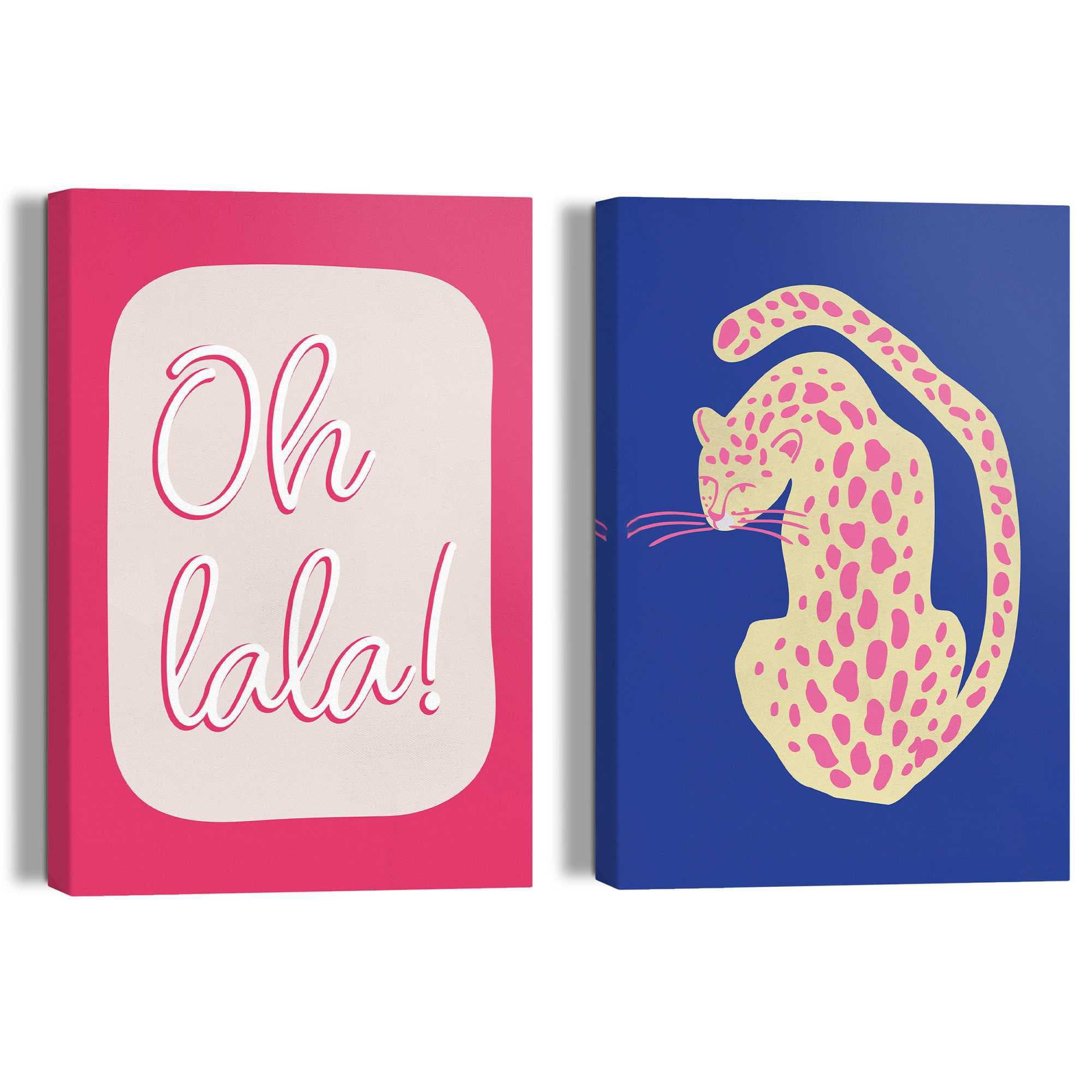 Leinwandbild REINDERS 'Oh La La Tiger', blau, 20x30 cm