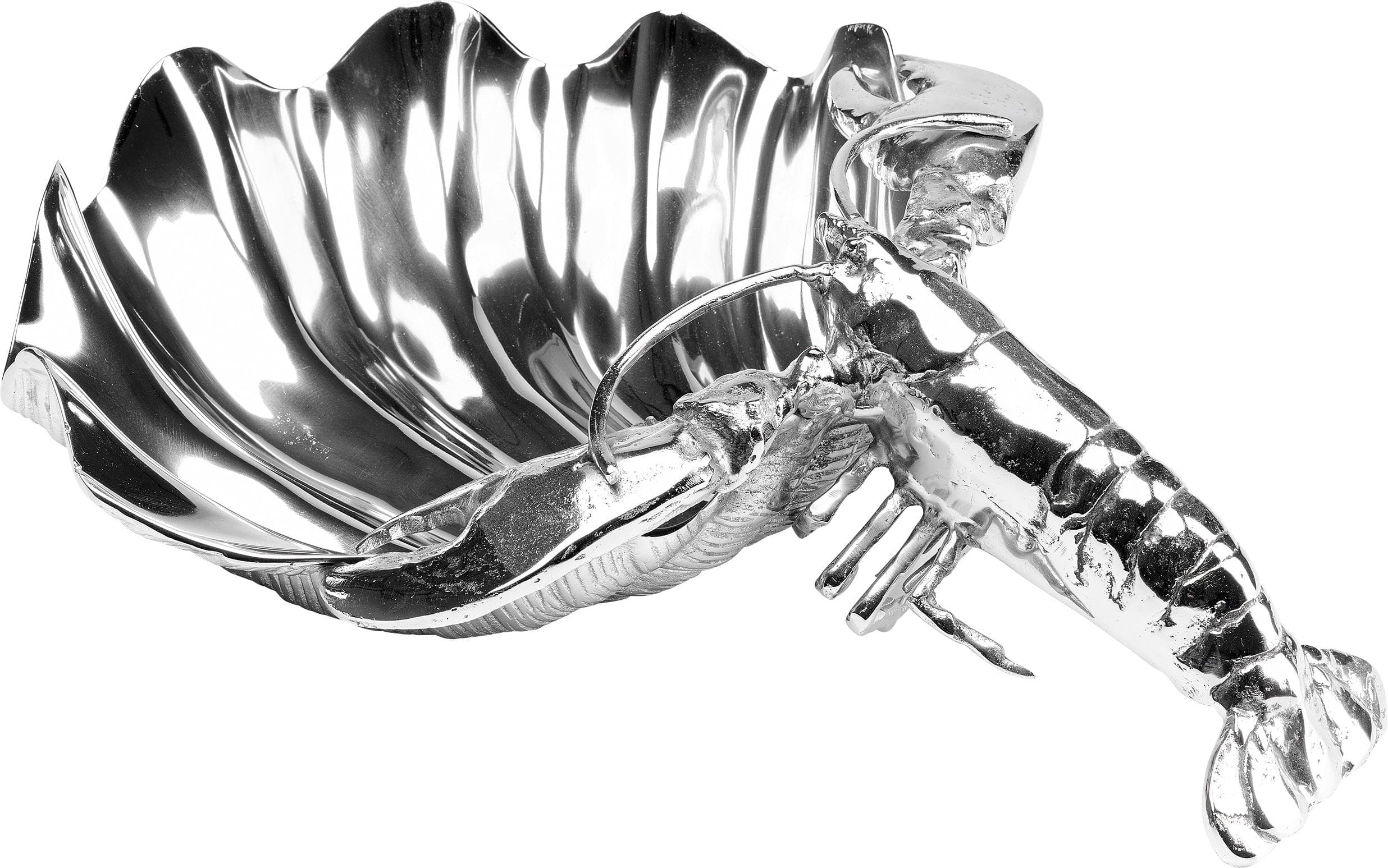 Kare Design Küchenregal Flaschenhalter Lobster Silber Aluminium