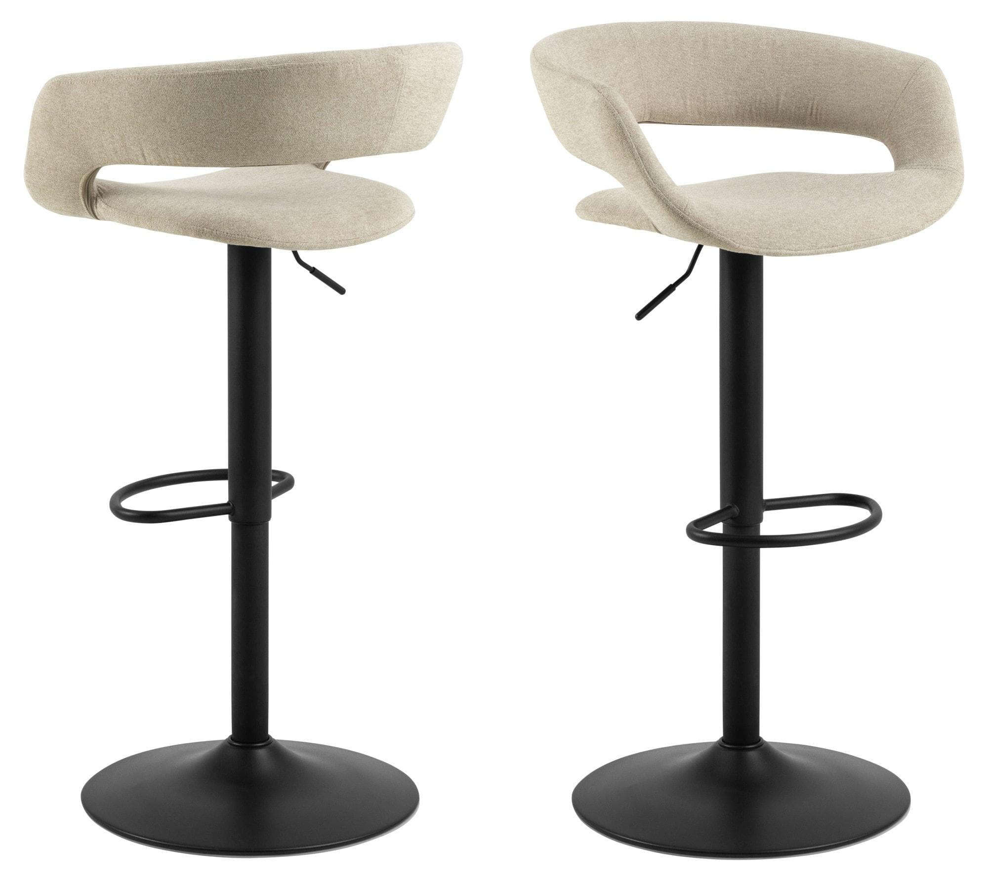 ACTONA GROUP Grace Barhocker Set Beige mit Drehfunktion