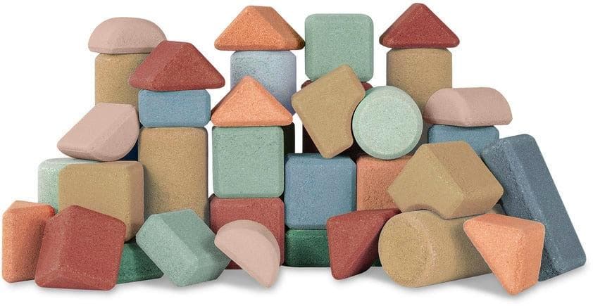 KORKO Spielbausteine Tall Architects Bunt - 40 Teile aus Kork
