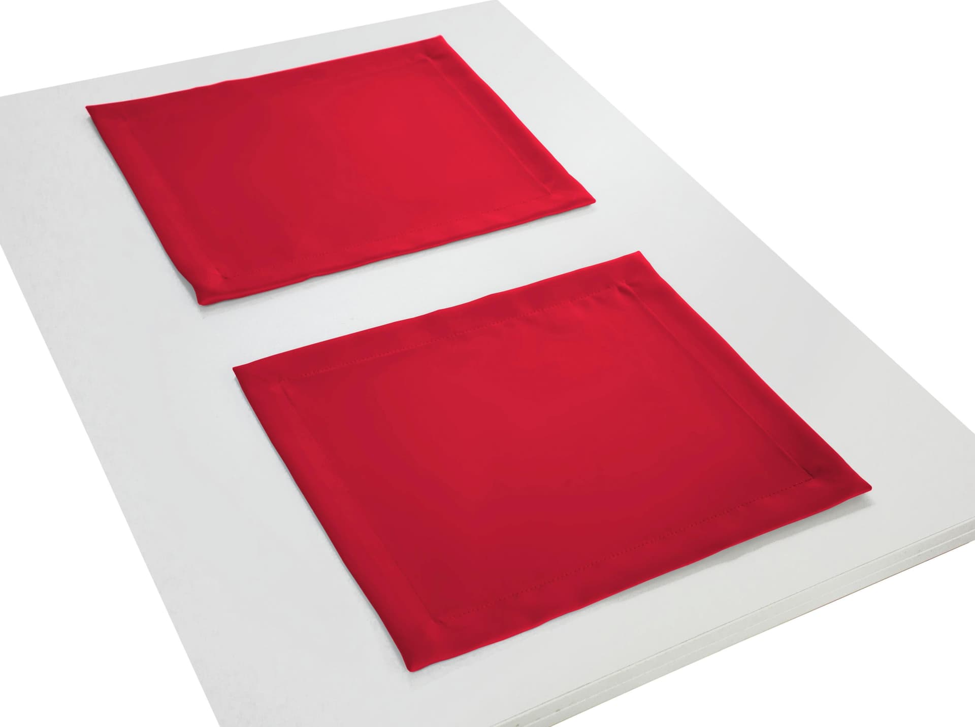 WIRTH Platzset Umea Rot 40x35 cm Polyester Tischset 2er Pack