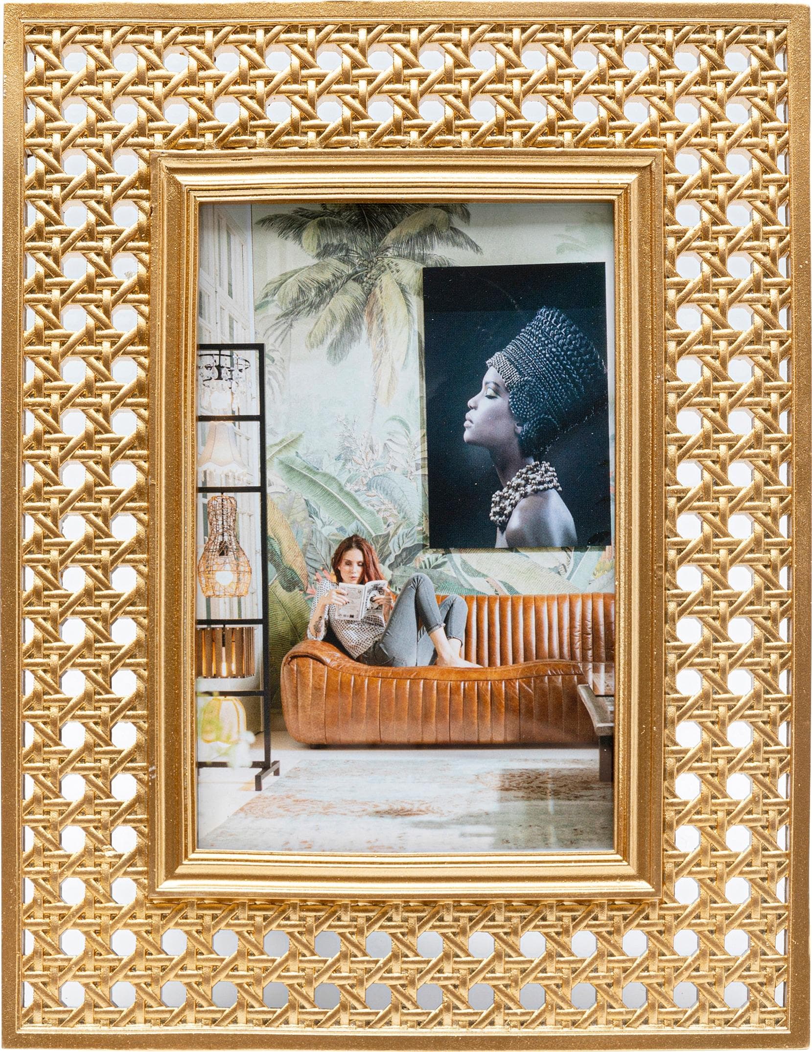 KARE DESIGN Bilderrahmen Holes 13x18cm Gold