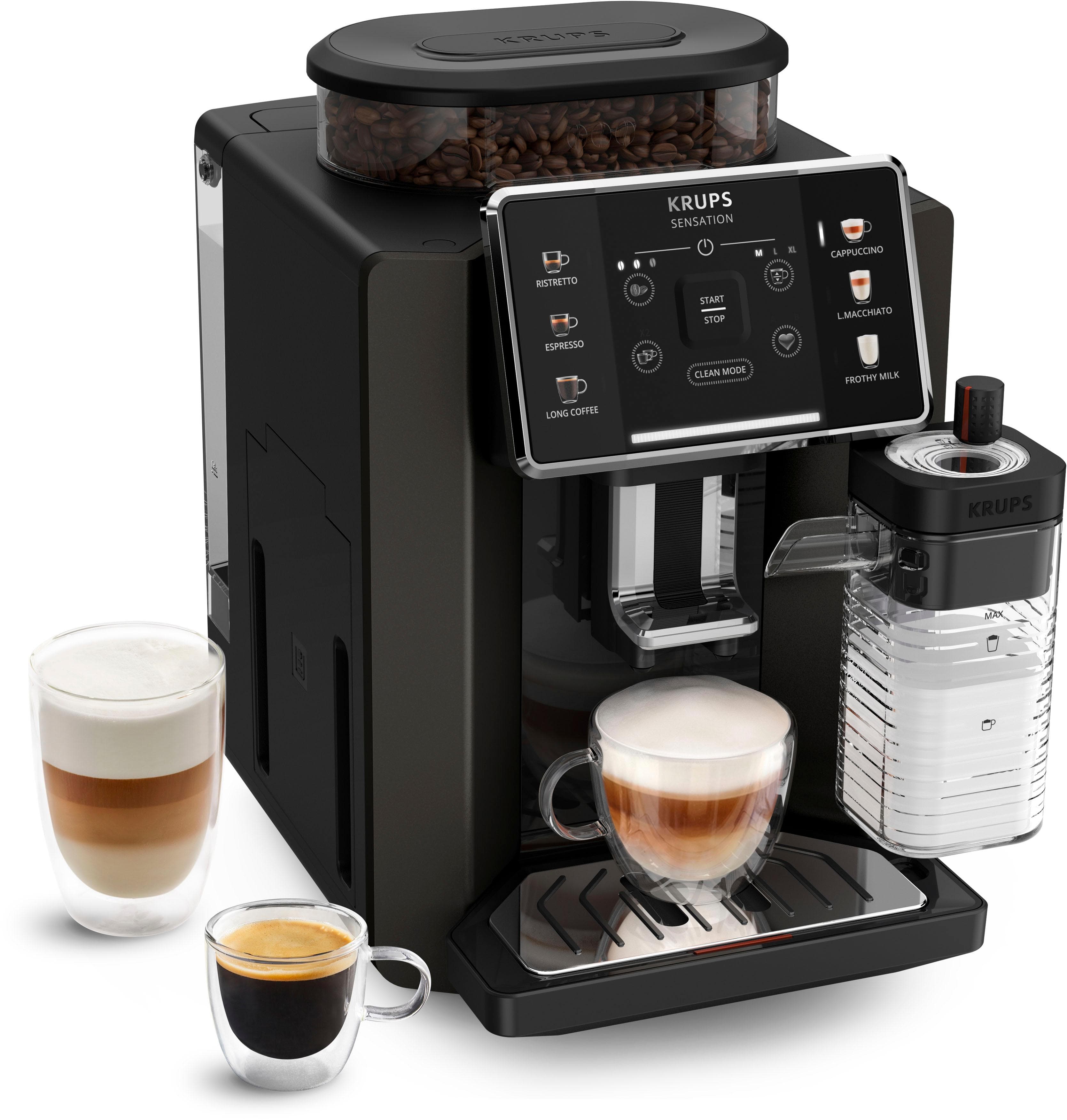 KRUPS Kaffeevollautomat EA9128D Sensation Milk schwarz