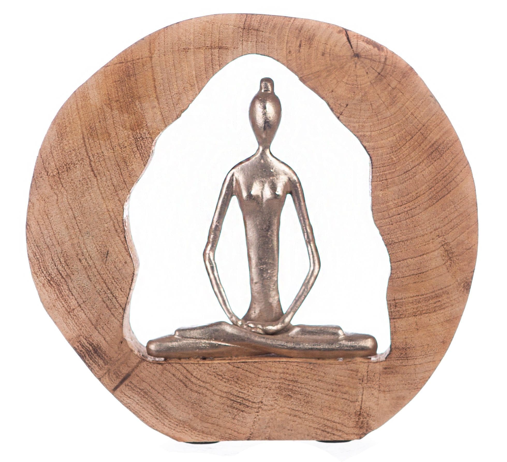 GILDE Dekofigur Skulptur Health Silber/Natur Aluminium