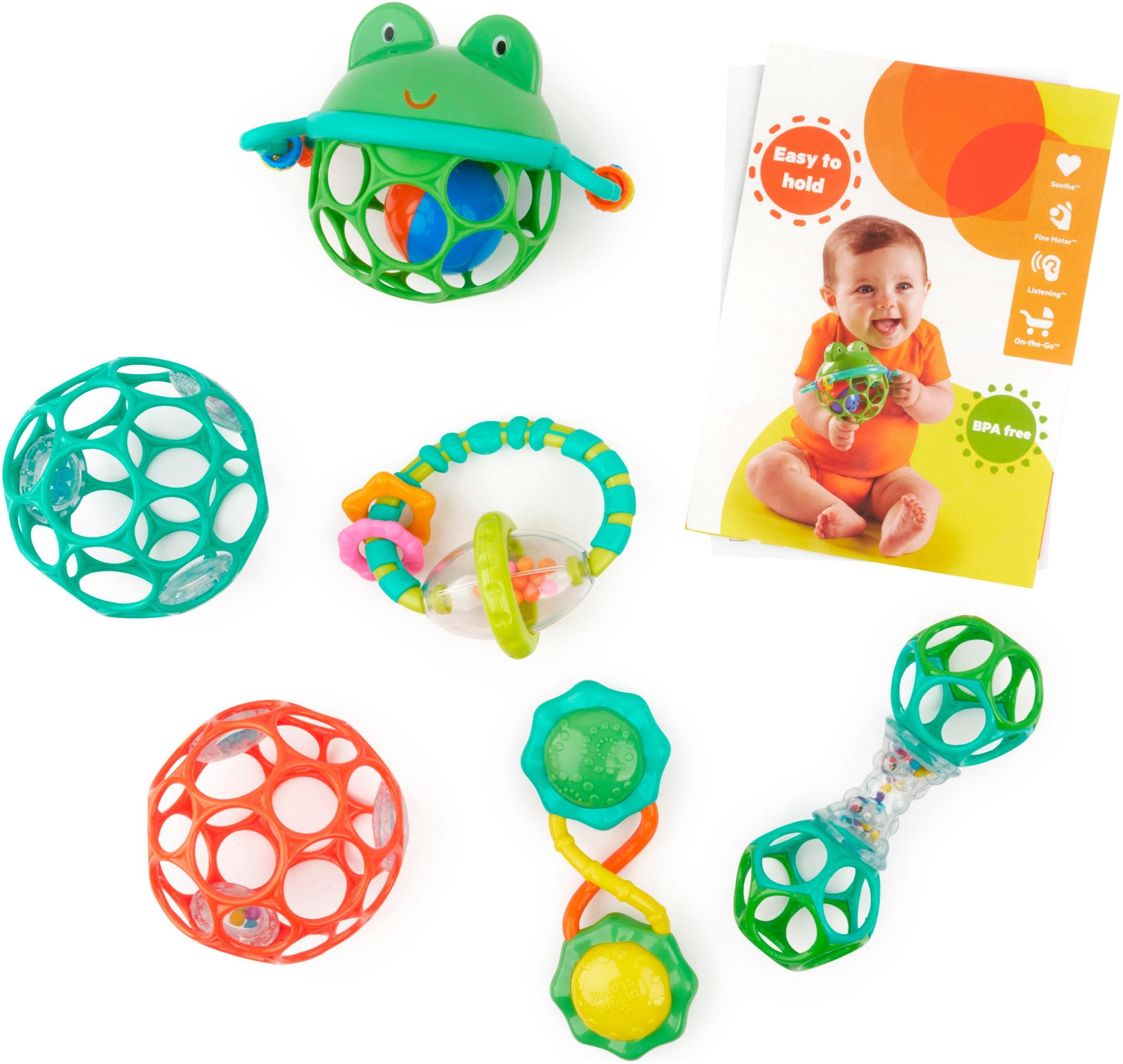 Bright Starts Little Shakers Rassel-Geschenkset 6-tlg. Bunt Greifspielzeug Baby
