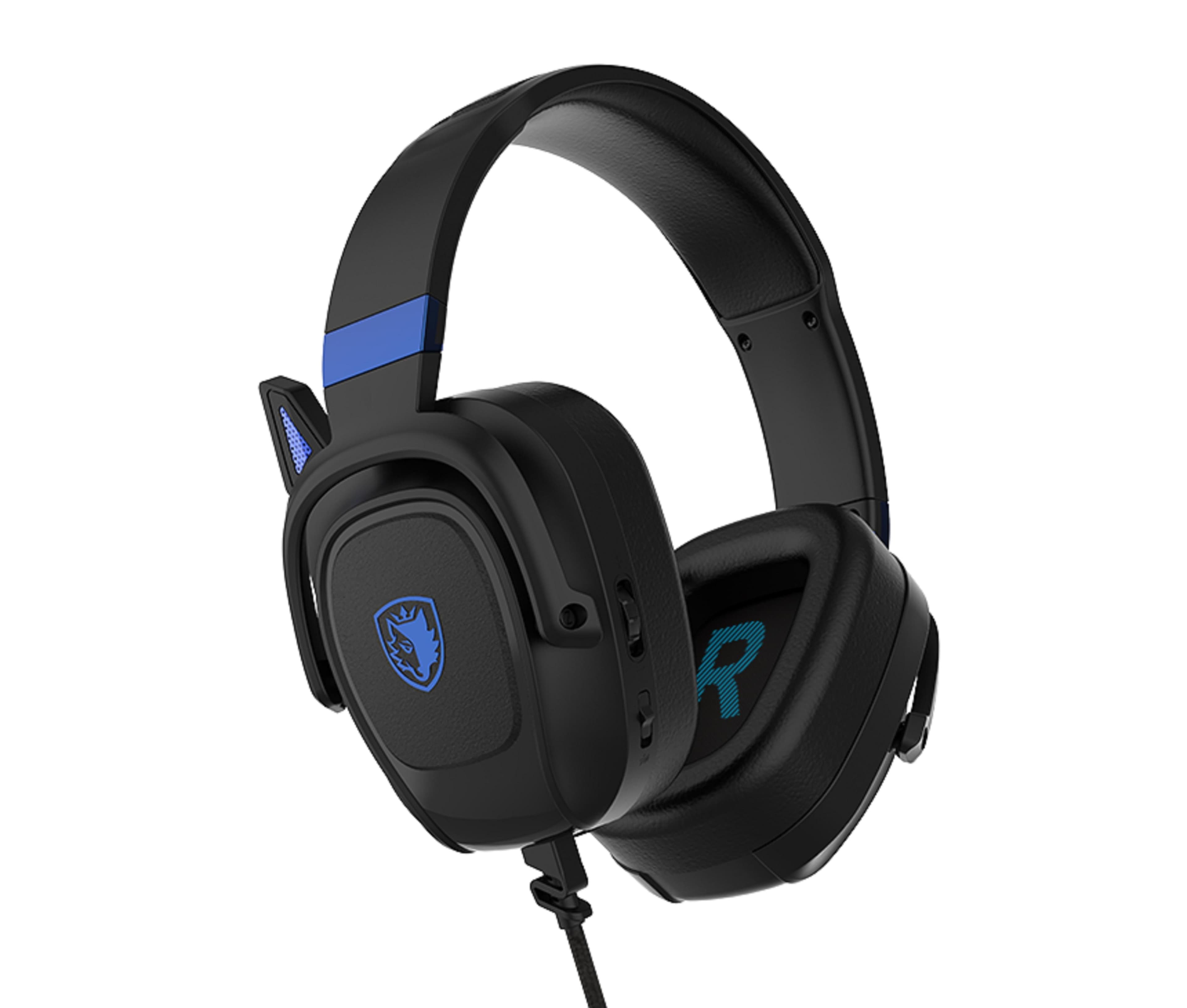 SADES Gaming-Headset Zpower SA-732 Schwarz/Blau