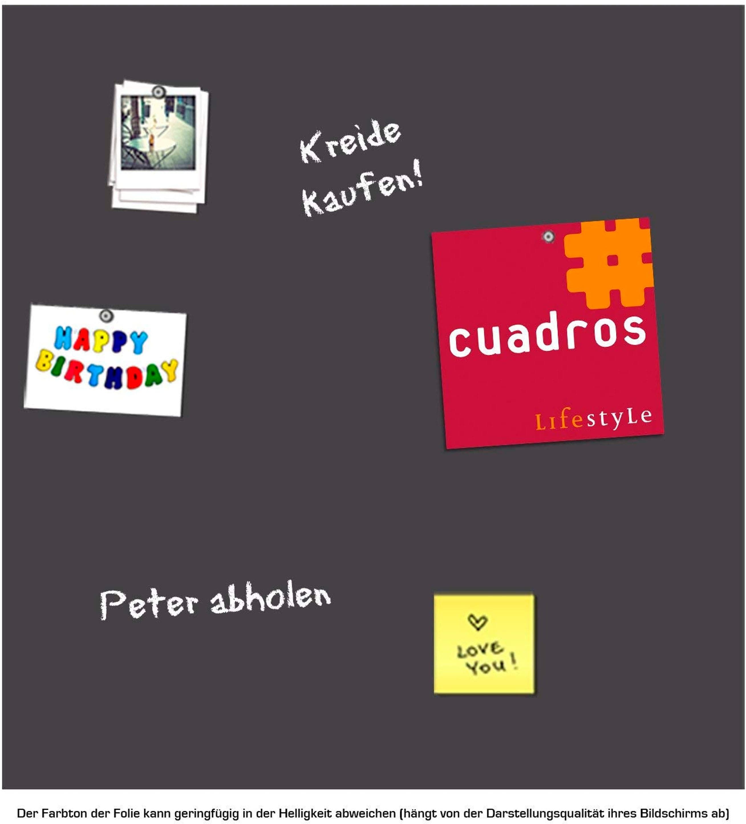 queence Magnetfolie Komplett-Set, Robuste Maltafel für Kinderzimmer