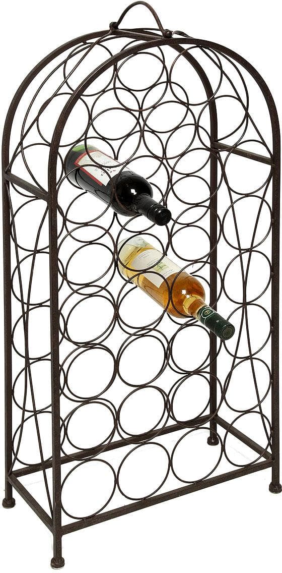 AMBIENTE HAUS Flaschenhalter Set antikbraun rustikal